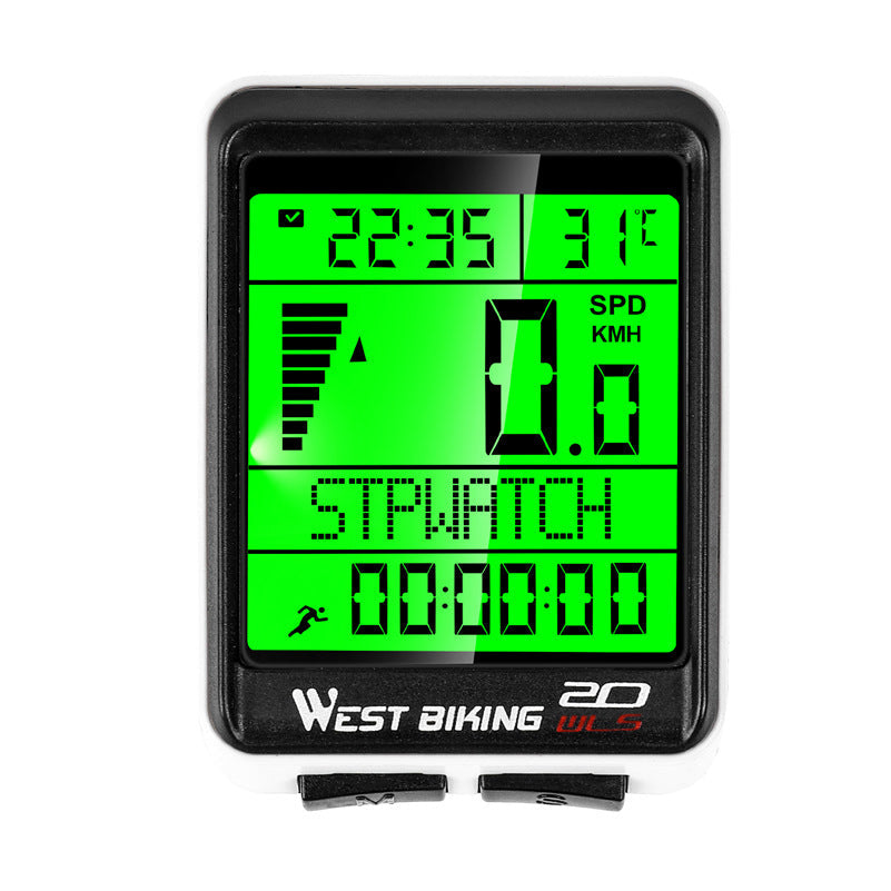 Waterproof Cycling Odometer & Smart Speedometer with LCD Backlight
