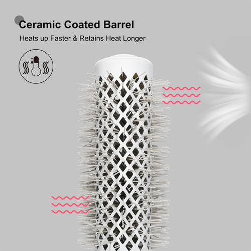 1.26in Professional Round Hair Brush for Sleek Blowouts