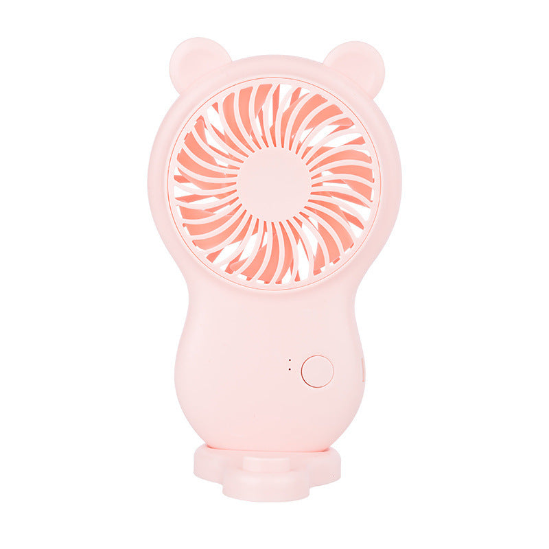 Portable Handheld Pocket Mini Fan with Adjustable Speed and Stand