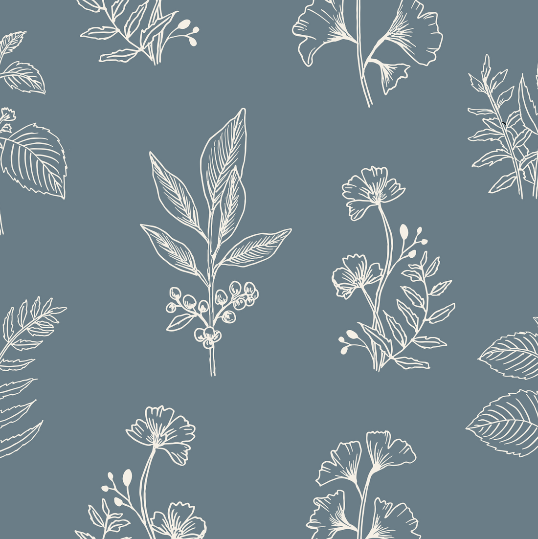 Luca Botanical Floral Removable Wallpaper in Green and Pink