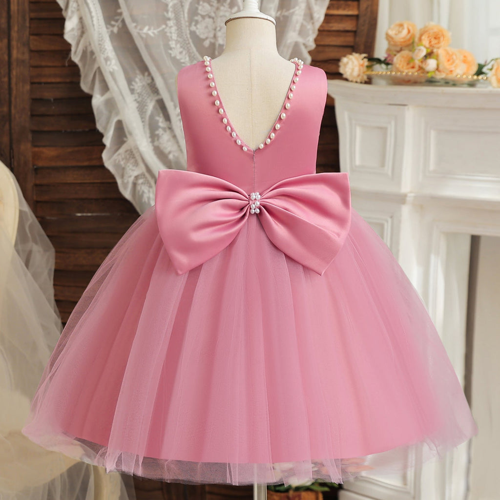 Girls Luxury Sleeveless Princess Prom Gown for Parties