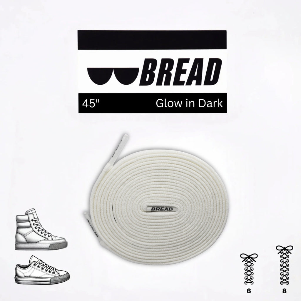 Night White Glow in the Dark Elastic Shoelaces for Kids Sneakers