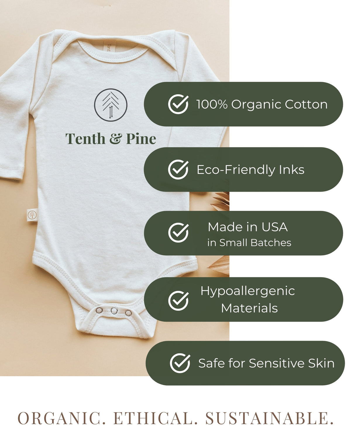 Home is Where Dada is Organic Baby Bodysuit