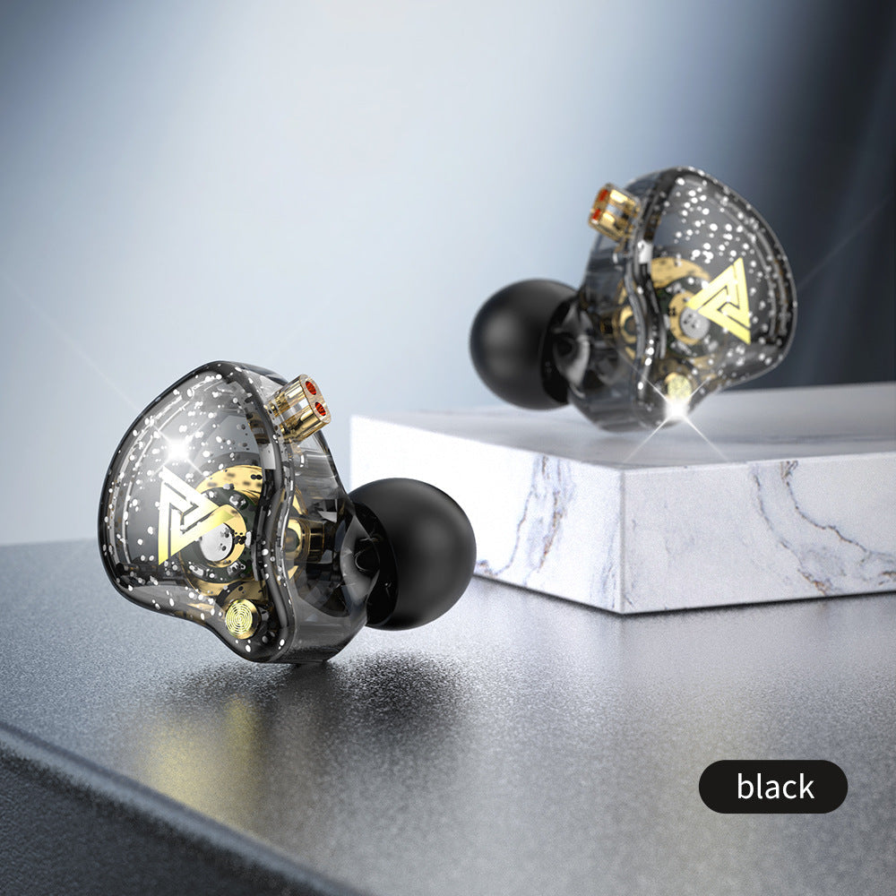 QKZ AK6 MAX HD stereo wired earphones with noise-canceling design