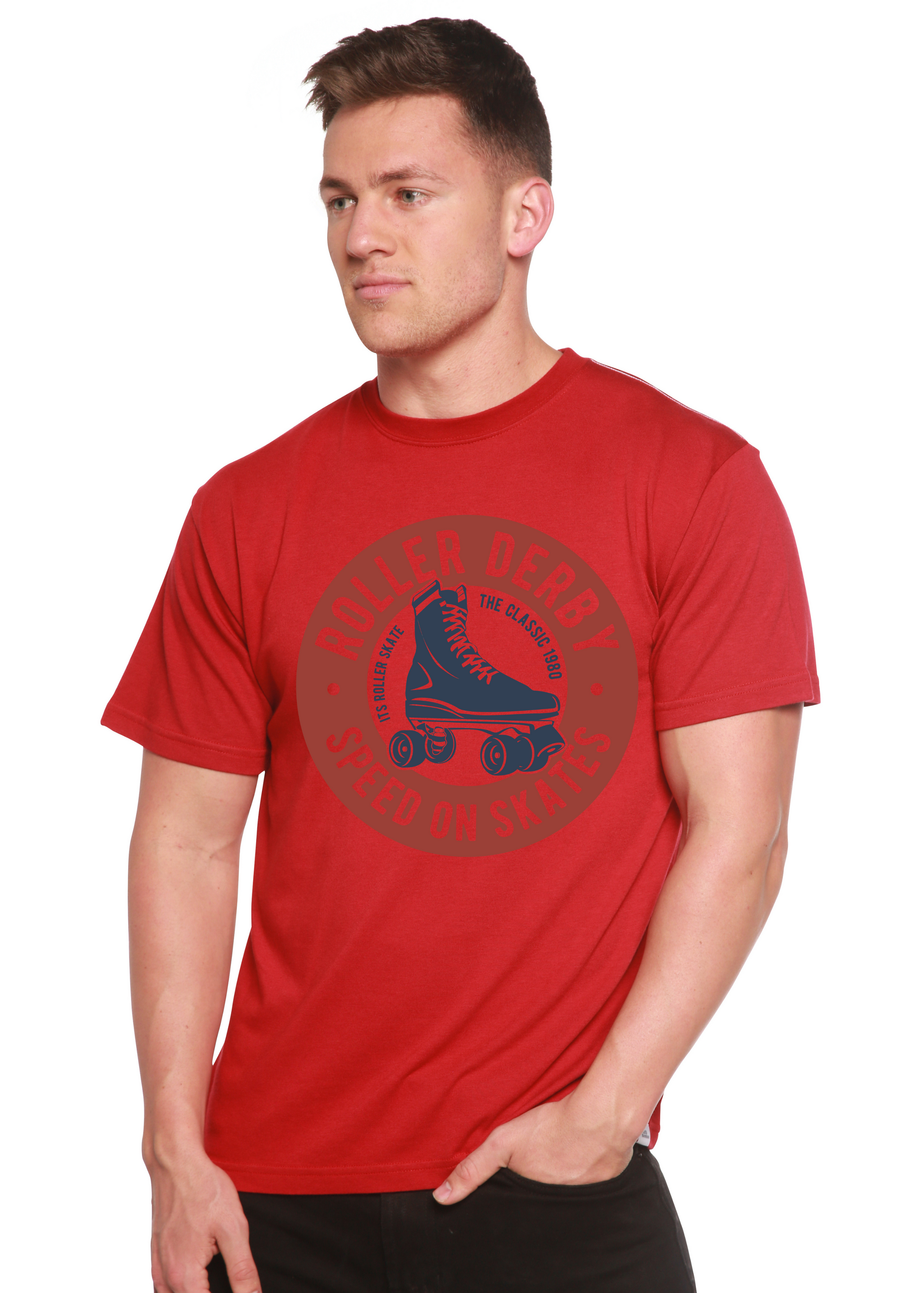 Roller Derby Spun Bamboo® Men's Bamboo Viscose/Organic Cotton Short Sleeve Graphic T-Shirt