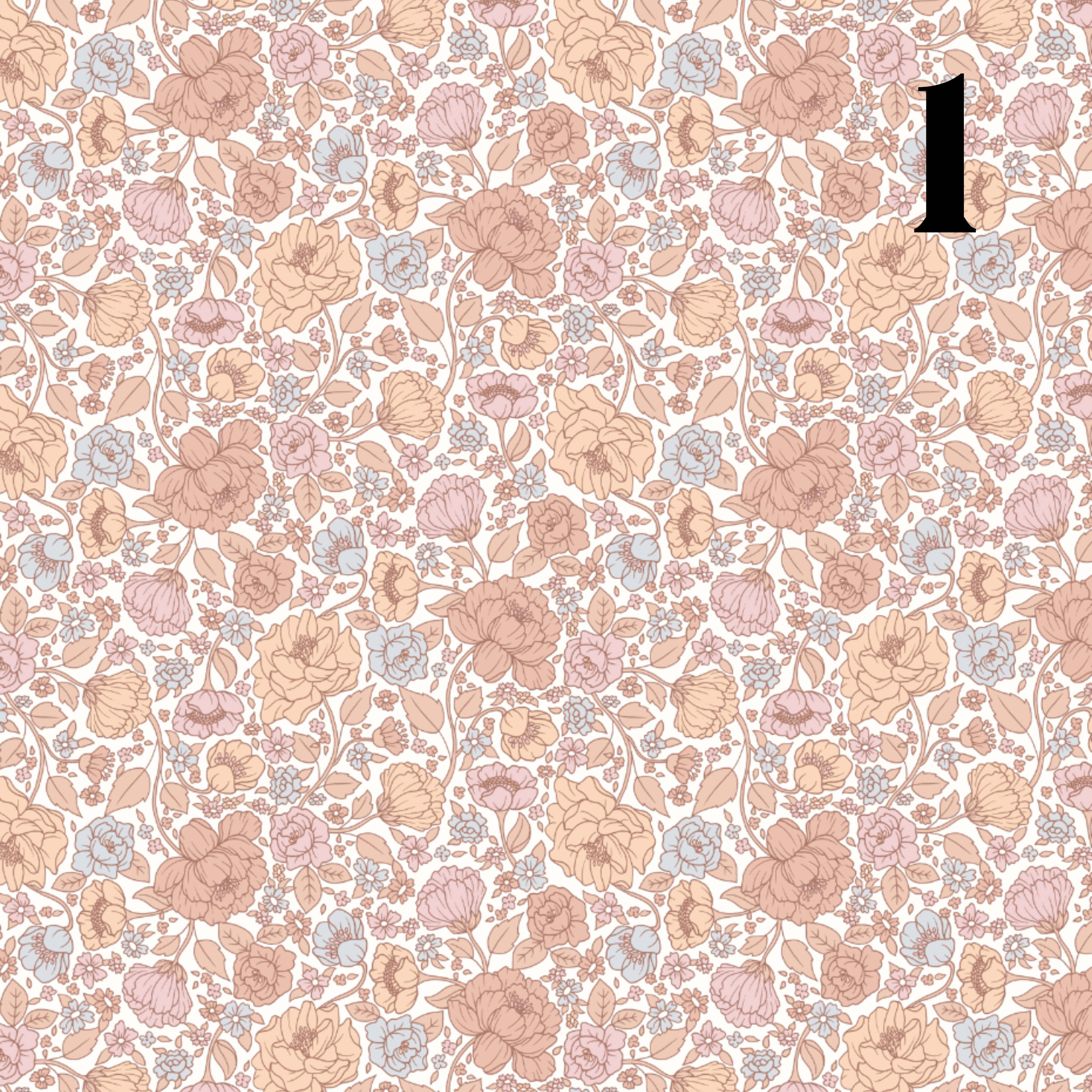 Jenny Floral Removable Wallpaper in Pink, Yellow, and Blue