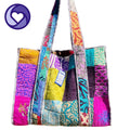 Quilted Cotton and Polyester Tote Bag for Everyday Essentials