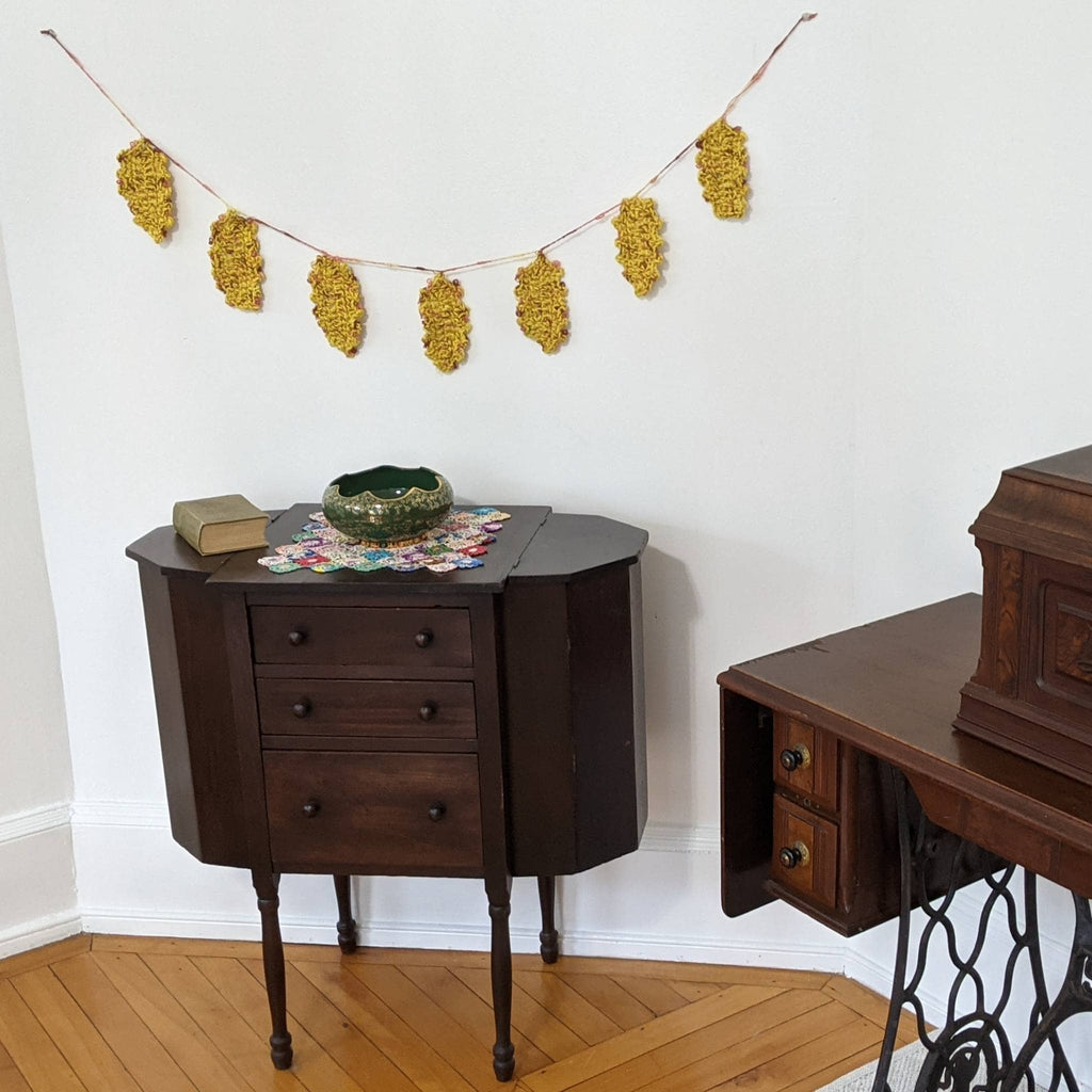 Festive Fall Garland Crochet Kit - Bohemian Earth Tone Decor