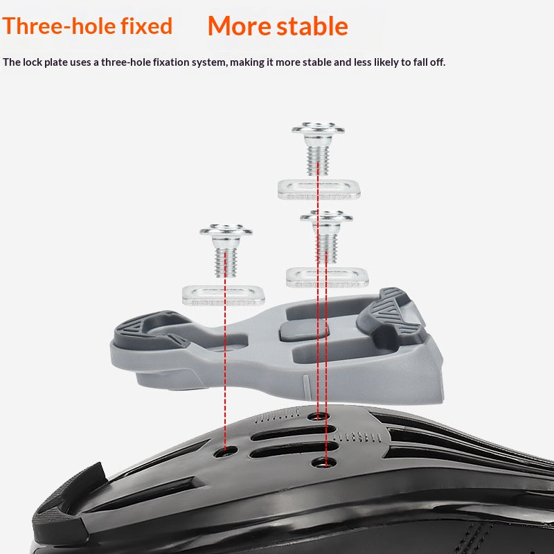 Road Bike Cycling Cleats Set – Self-Locking Anti-Slip Pedal Clips