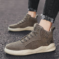 Men's Lightweight Leather Casual Shoes – Comfortable Walking Boots
