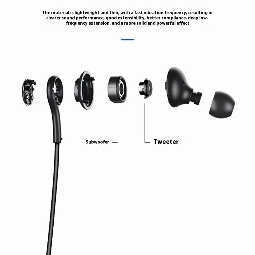 Stereo In-Ear Headphones with Mic & Noise Isolation - Black