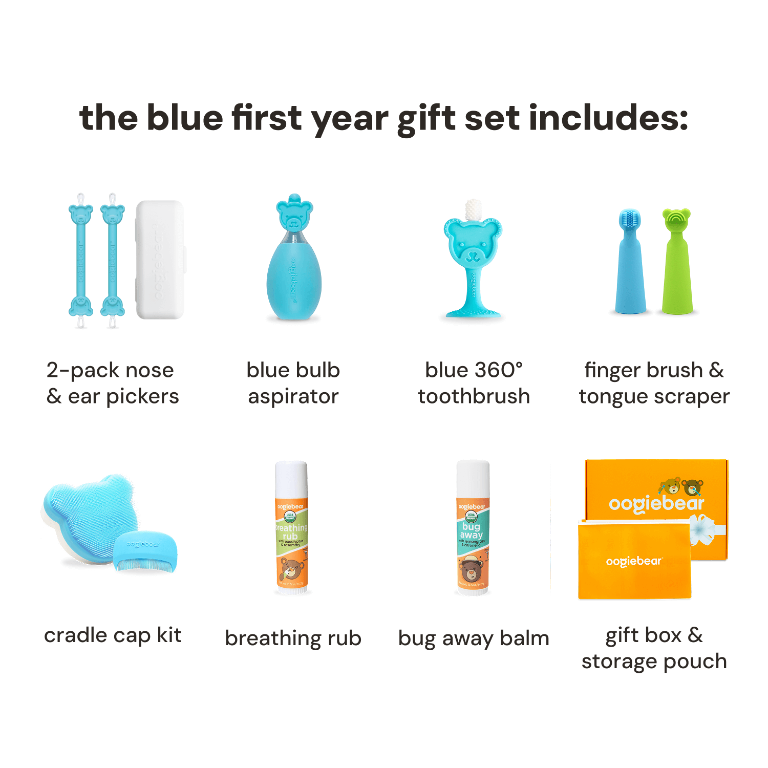 First Year Baby Care Gift Set with Organic Sleep Balm and Bug Away