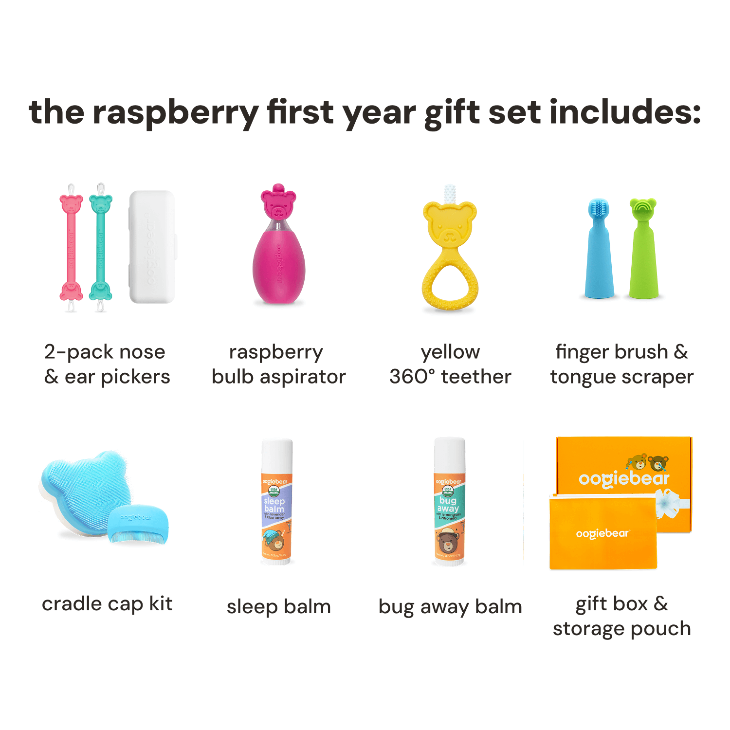 First Year Baby Care Gift Set with Organic Sleep Balm and Bug Away