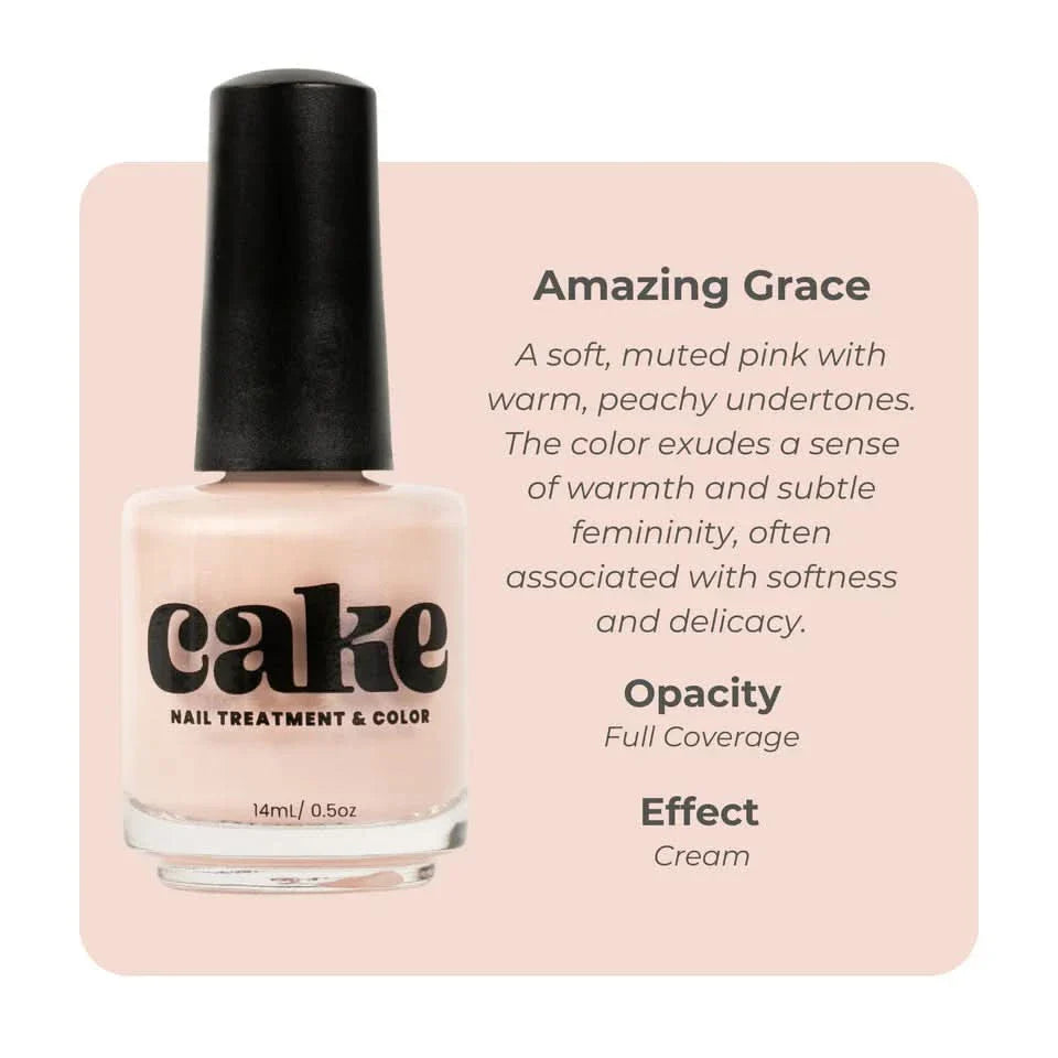 Amazing Grace Nail Strengthening Polish - Soft Pink Chip-Resistant