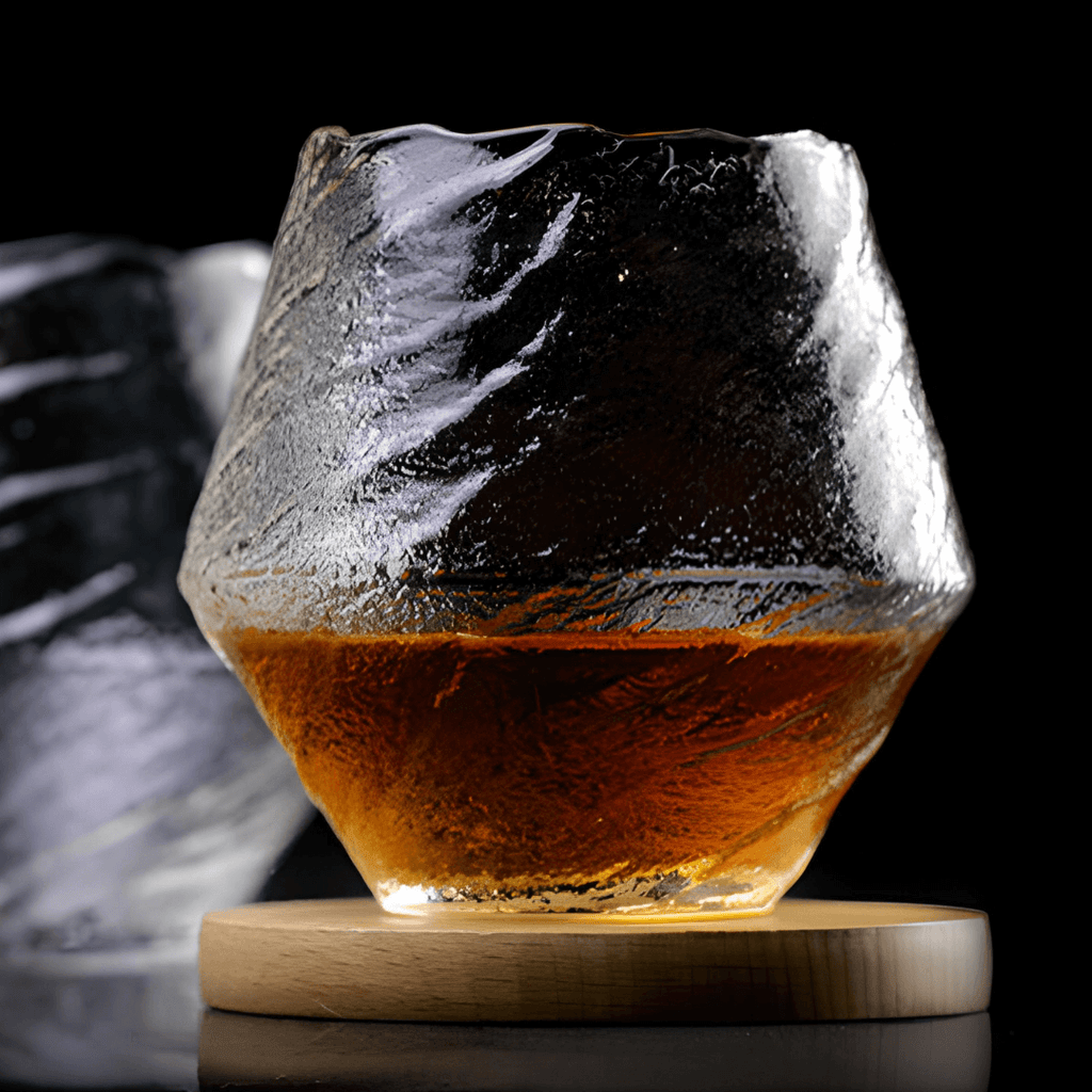 Yume Handcrafted Textured Crystal Whisky Glass Clear Drinkware - Image 10