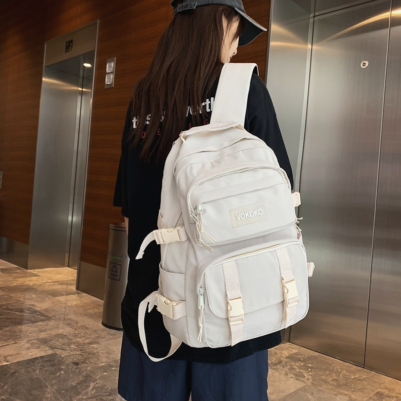 Canvas Utility Backpack for Travel and School