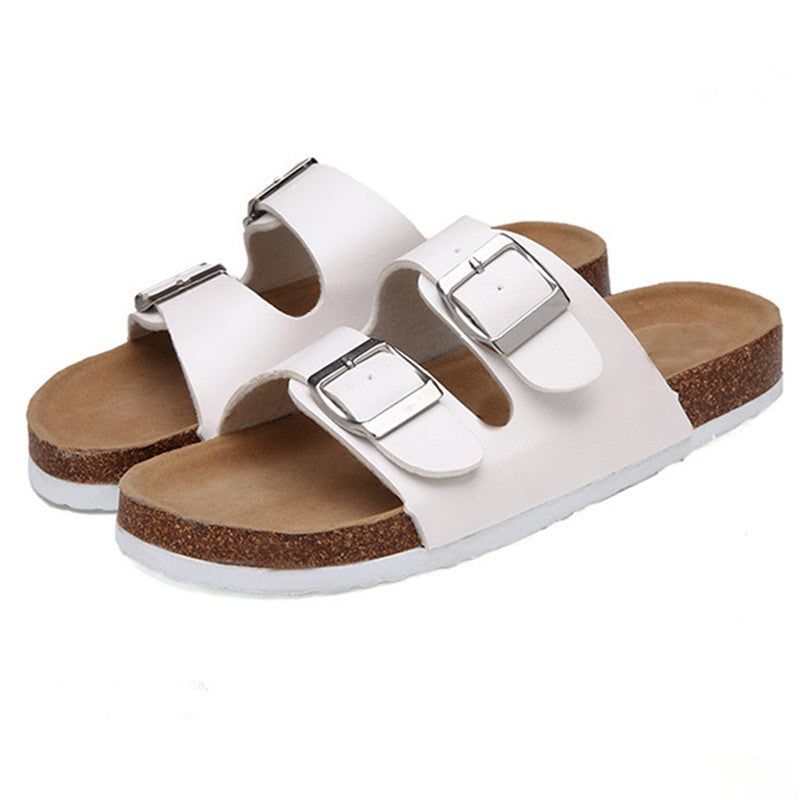 Women’s Adjustable Buckle Comfort Footbed Sandals Beach Slides