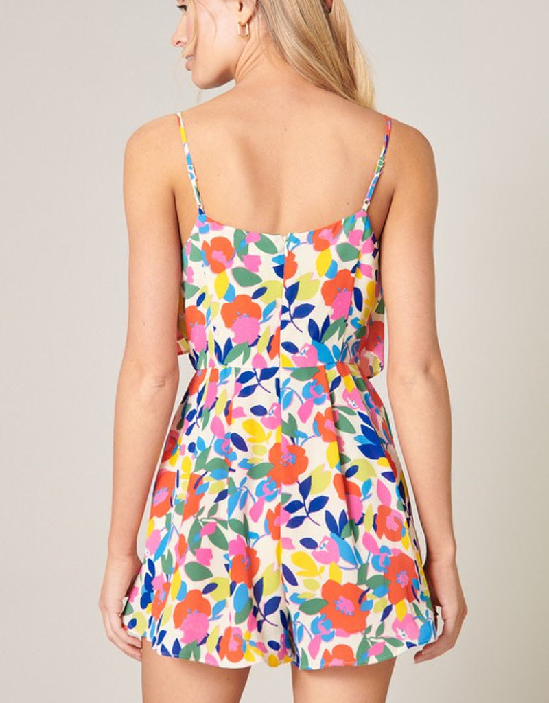 Sweet Soul Floral Rainbow Romper Bohemian Women's Playsuit