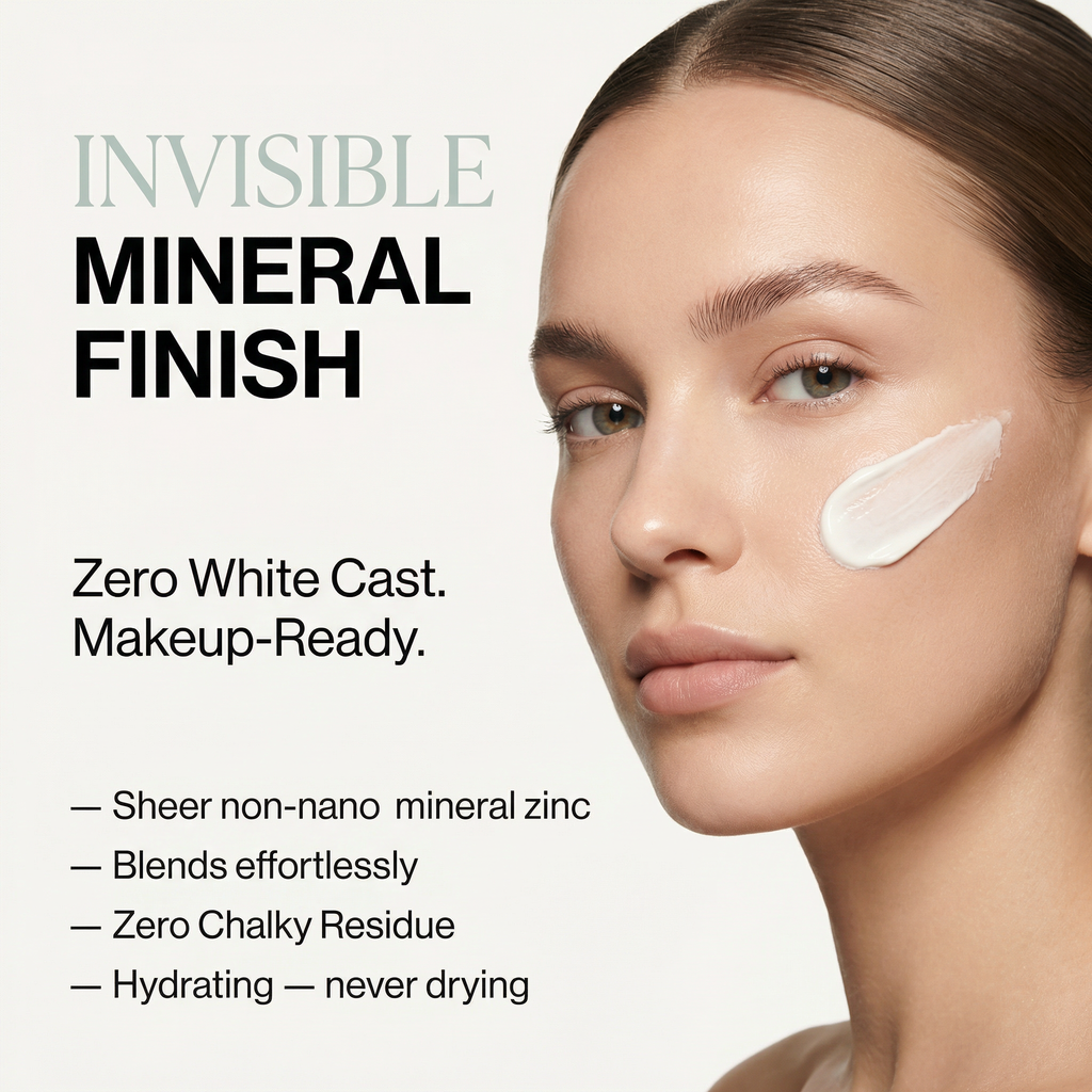 Daily Mineral Face Sunscreen SPF 40 Hydrating Zinc Formula - Image 3
