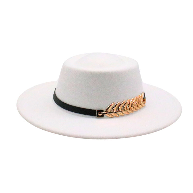 Foldable Short Brim Fedora Hat for Autumn and Winter