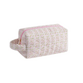 Pink Ditsy Floral Pouch with Handle