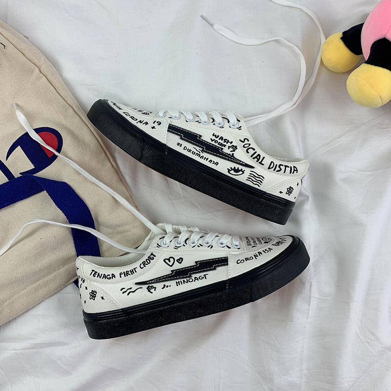 Women's Vintage Platform Sneakers Casual Lace Up Walking Shoes
