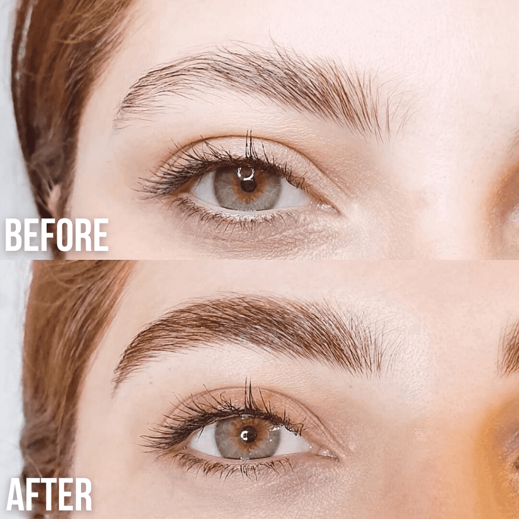 Black and Pale-Pink Eyebrow Growth Serum for Thicker, Fuller Brows