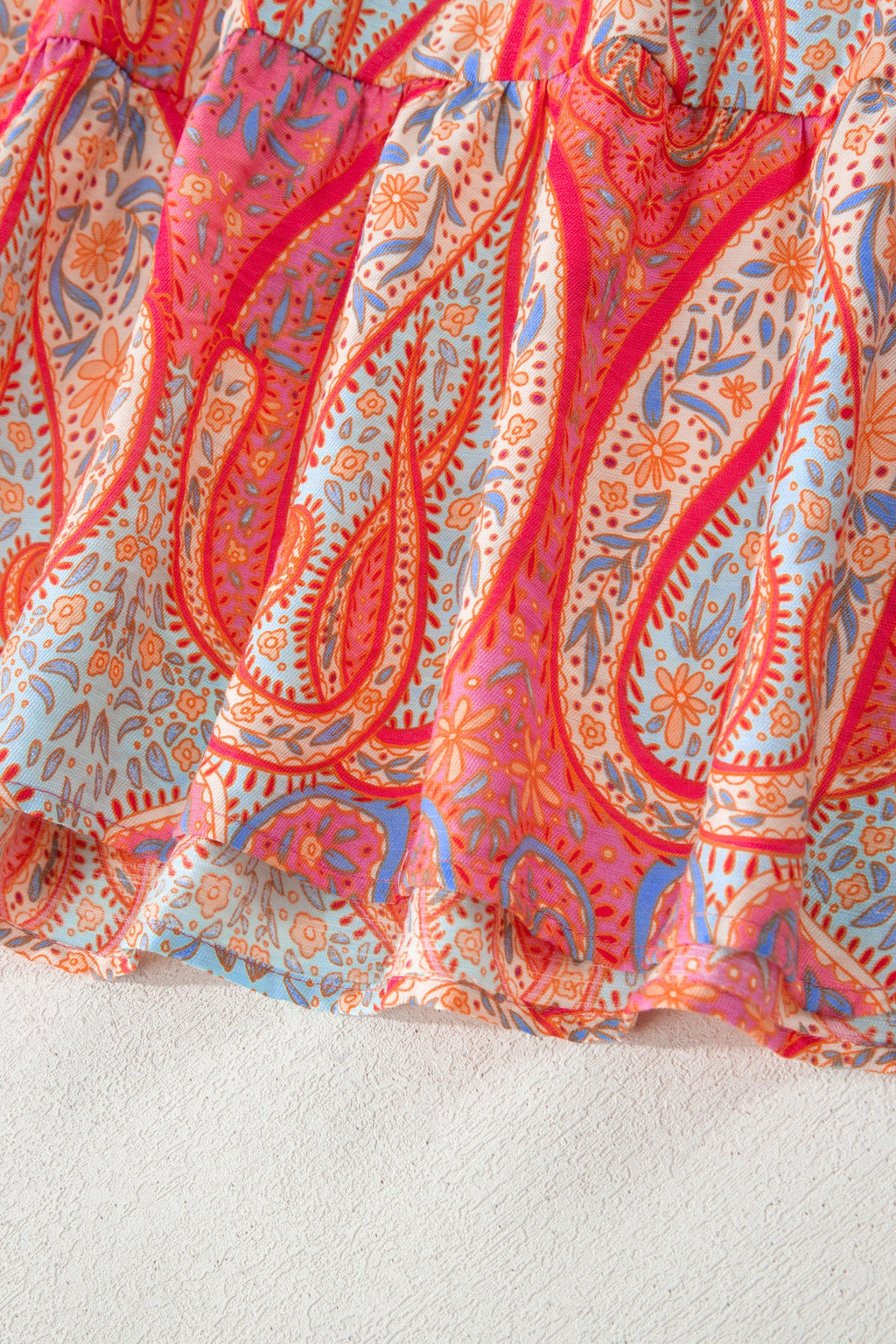 Luz Sleeve Boho Maxi Dress - Vibrant Floral A-Line Vacation Dress