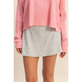 Blooming Soft Ribbed Skort