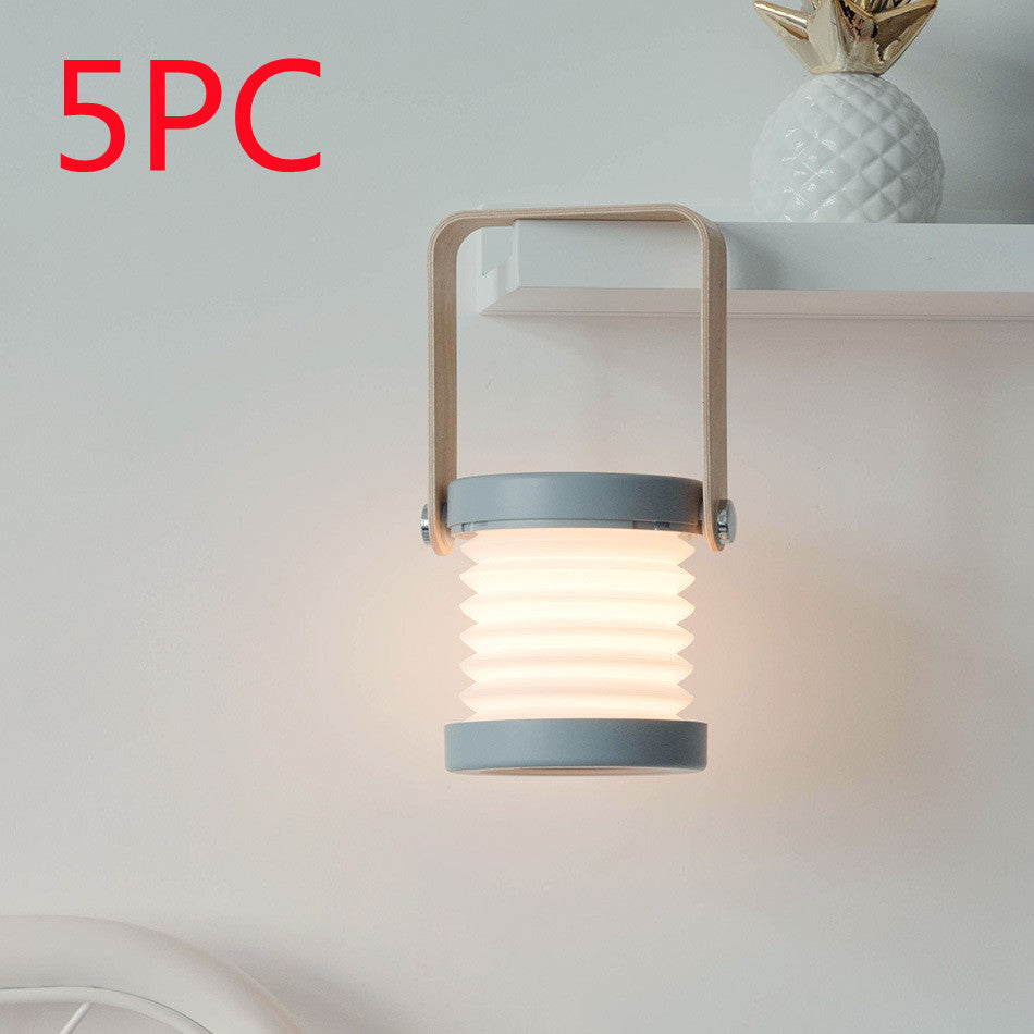 Foldable LED Lantern Lamp - Portable Touch Dimmable Reading Light