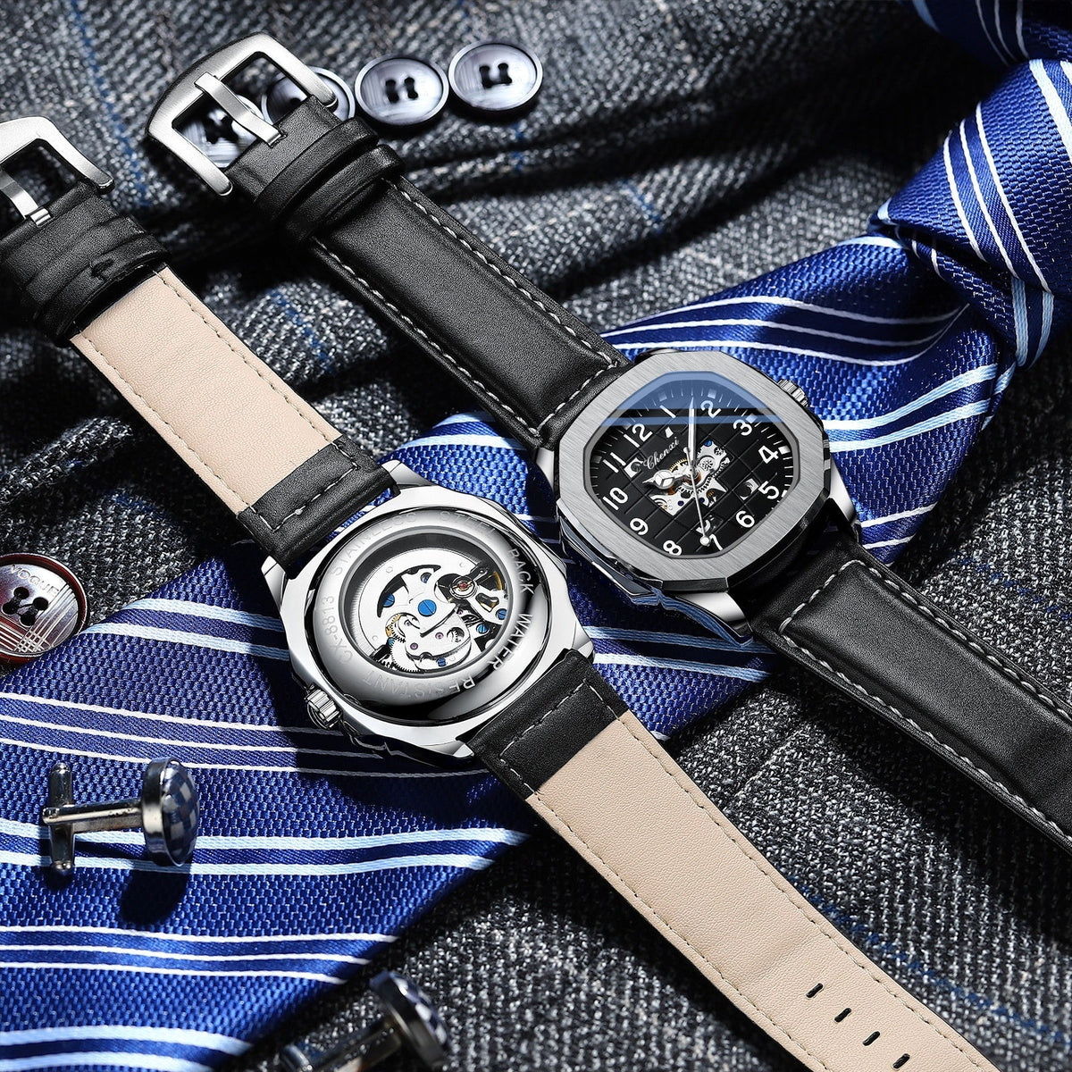 High-end Square Mechanical Mens Watch