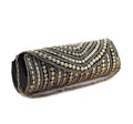 Elegant black bridal hand clutch for women and young girls for formal occasions