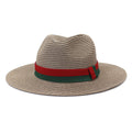Plain Straw Sun Hat - Unisex Wide Brim Beach & Outdoor Hat