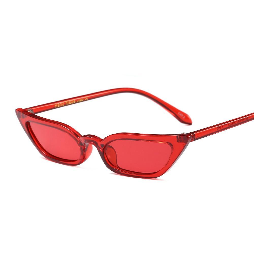 Vintage Small Cat Eye Sunglasses for Women Retro Designer Style