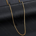 Simple Pendant-Free Necklace Titanium Steel Box Chain Necklace For Women