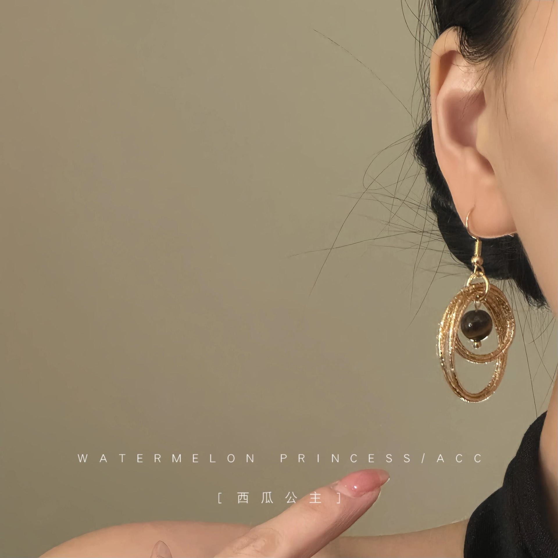 Elegant Tiger's Eye Gemstone Earrings - Sophisticated Gold Jewelry