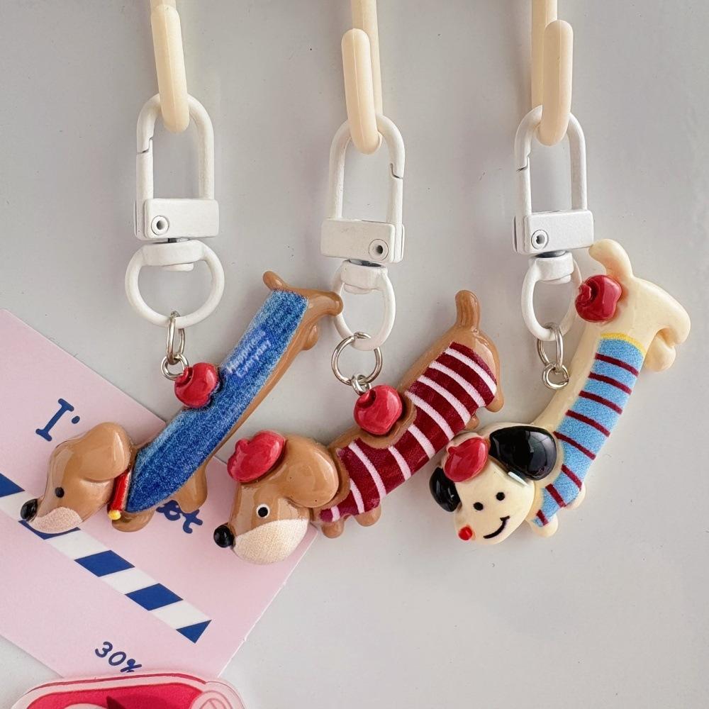 Dachshund Keychain Hair Accessory Part