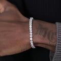 S925 Sterling Silver Plated Tennis Chain with Sparkling Rhinestones