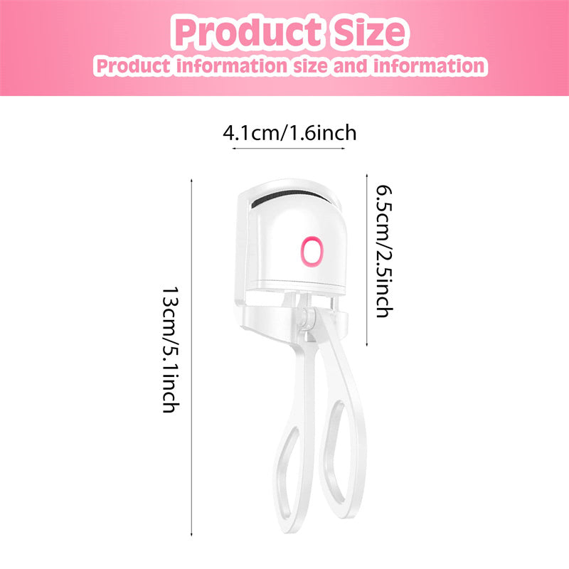 Heated Eyelash Curler Electric USB Rechargeable Mini Lash Tool