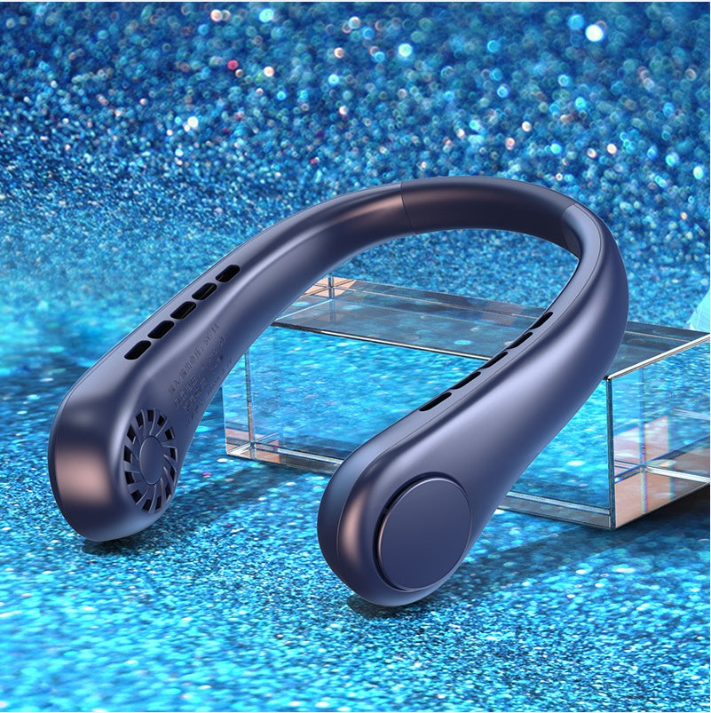 Portable Bladeless Hanging Neck Fan for Kids – Rechargeable Summer Air