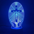 3D Acrylic Jesus Cross Night Light