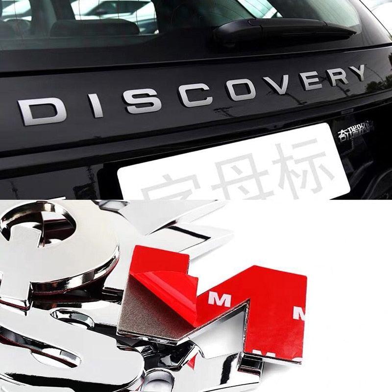 3D Metal Alphabet & Number Car Decals – Premium Chrome Finish