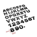3D Metal Alphabet & Number Car Decals – Premium Chrome Finish