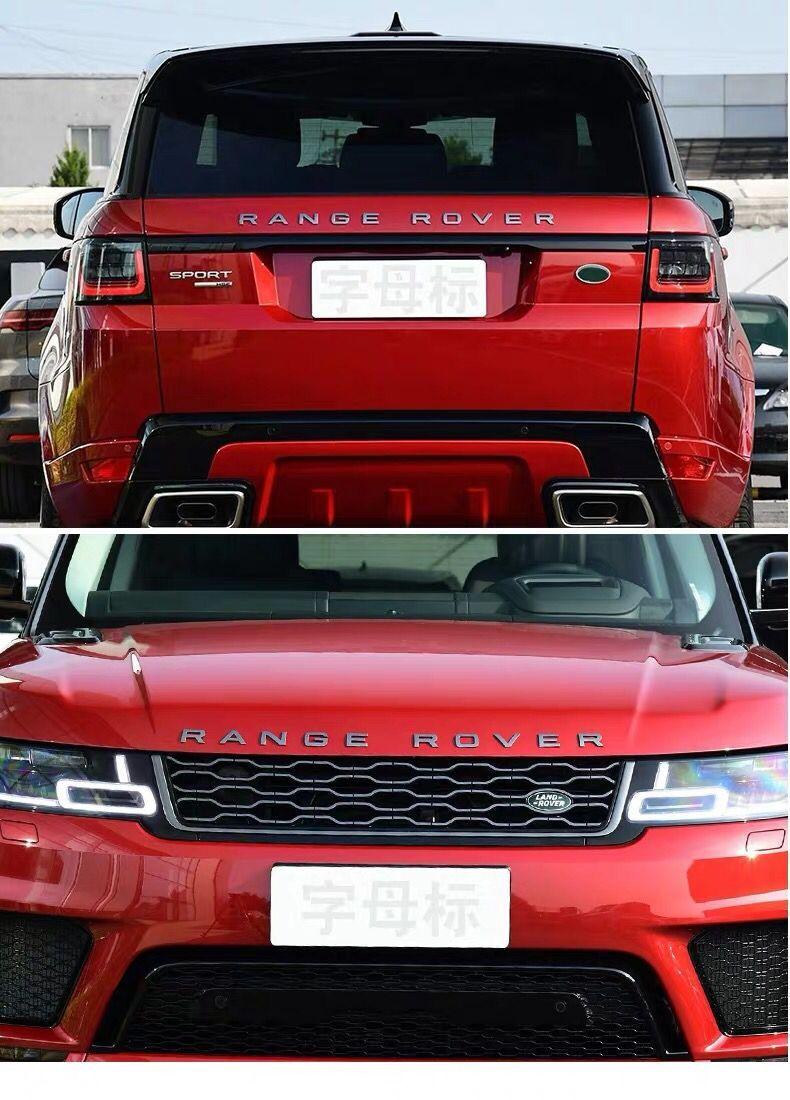 3D Metal Alphabet & Number Car Decals – Premium Chrome Finish
