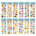 3D Puffy Zoo Animal Stickers - 12 Sheets Pack for Kids