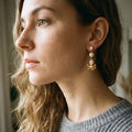 Bohemian Ocean Style High-quality Stainless Steel Octopus-shaped Pearl Earrings