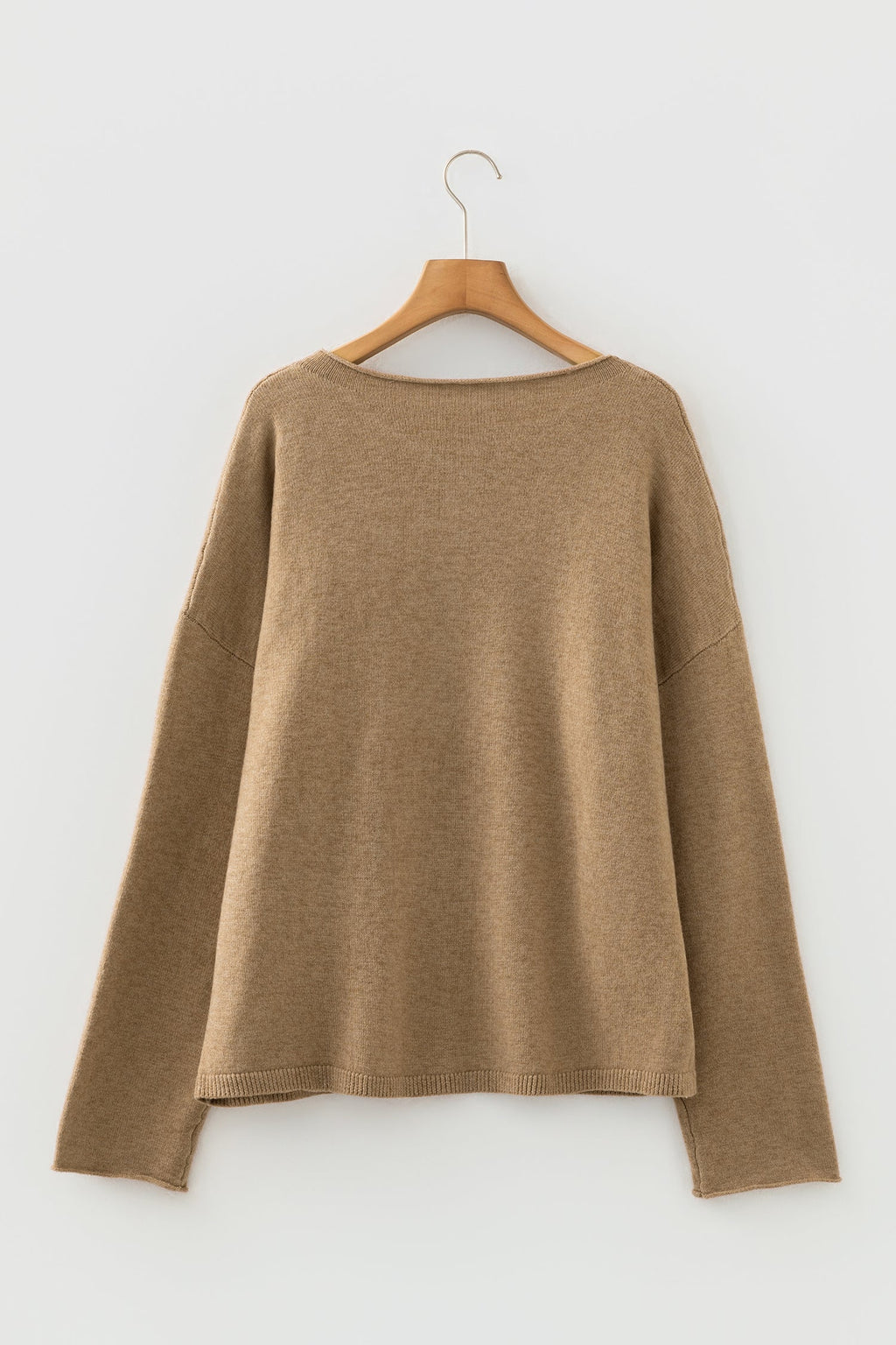 Contrast Frilled Lace Trim Loose Cardigan Sweater