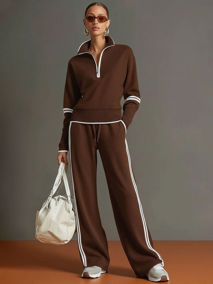 Women’s Casual Two-Piece Long Sleeve Pullover and Jogger Set - Image 6