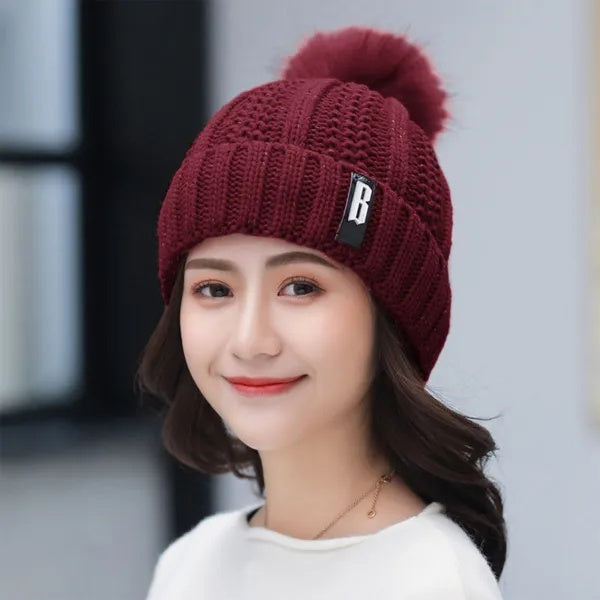 Warm Knitted Beanie & Scarf Set Women | Cozy Winter Bundle