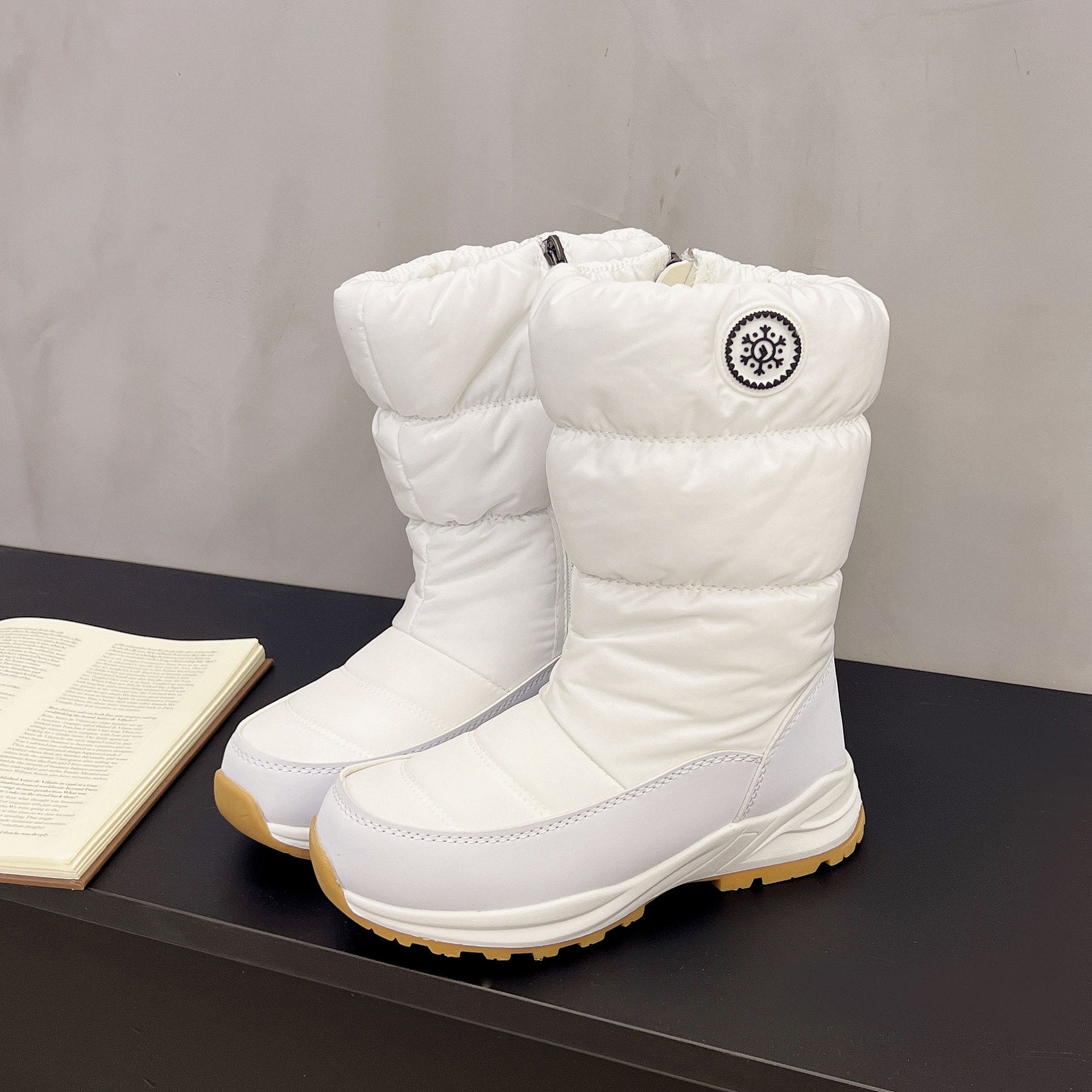 Thickened Cotton Mid-Calf Snow Boots for Women